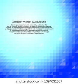 blue triangles. abstract vector background 