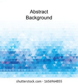 blue triangles background.  abstract vector pattern. polygonal style 