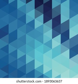 
Blue triangles geometric abstract background, brochure template design element, poster