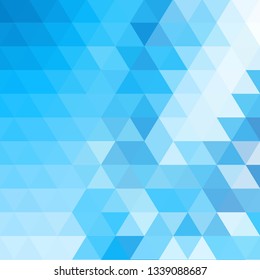 blue triangles illustration. hexagon background.  mosaic design 