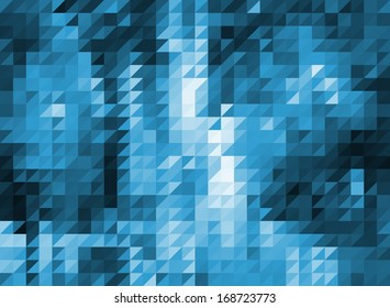 blue triangles  mosaic vector geometric background with gradients  lines  different colors pattern eps 10