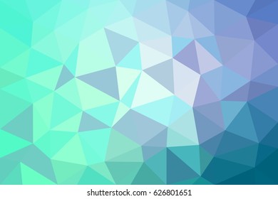 Blue triangles polygonal background vector
