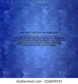 blue triangles. polygonal style