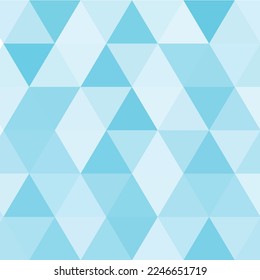 Blue triangles. Vector geometric background for presentation. Decor element.