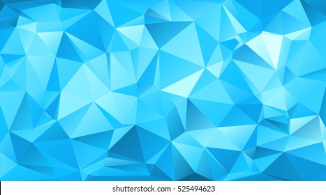 Blue triangular abstract background