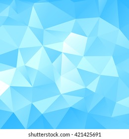Blue triangular abstract background. Trendy vector illustration. 