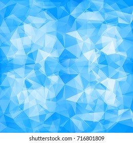 Blue triangular abstract background. Trendy vector illustration.