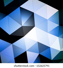 Fondo triangular azul