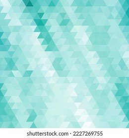 Blue triangular background. Abstract template for presentation. Vector geometric background.