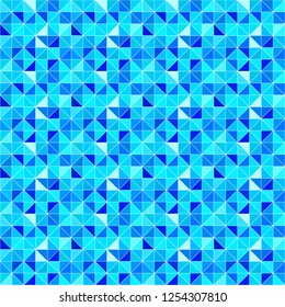 Blue triangular background. Vector modern geometrical backdrop with triangles. Bright colors. abstract texture. wallpaper for cover, home decor, interior design, beauty and fashion