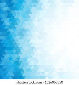 Blue triangular shape. Abstract background of geometric shapes.