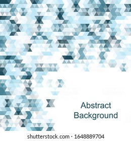 blue triangular shapes. polygonal style. geometric image