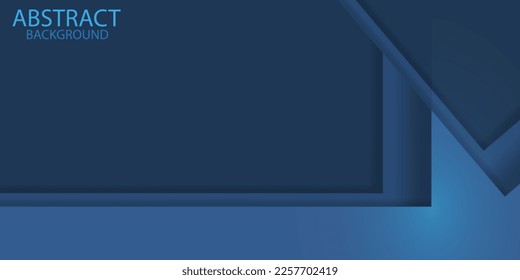 Blue triangular vector background overlapping with black space for text and background design