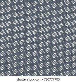 Blue tribal geometric pattern. Abstract vector.