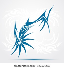 Blue Tribal tattoo