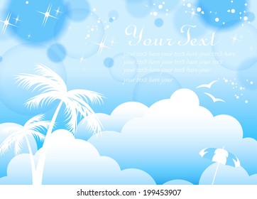 Blue Tropical Background