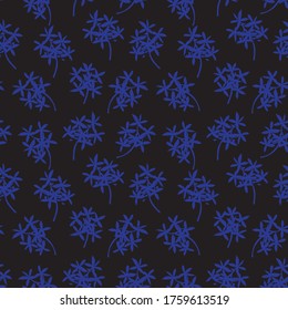 Azul Tropical Leaf fondo de patrón sin soldadura botánico adecuado para impresiones de moda, gráficos, fondos y artesanías