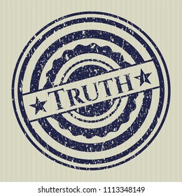  Blue Truth grunge seal