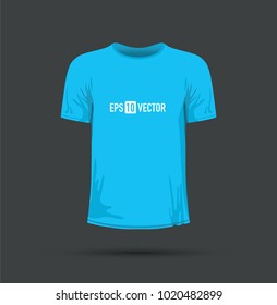 a blue tshirt