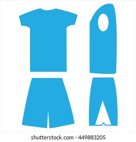 Blue T-Shirt Design Templates lights front and side