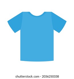 blue tshirt icon on white background