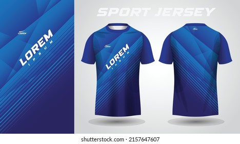 blue t-shirt sport jersey design