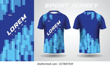 blue t-shirt sport jersey design