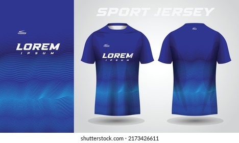 blue t-shirt sport jersey design