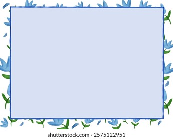 blue tulip design, stationery, background 