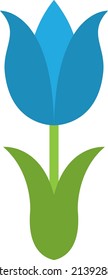 Blue Tulips Clip Art Feder Tulpe Vektorsilhouette