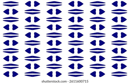 blue Turbine patchwork triangle background repeat pattern, replete image, design for fabric printing