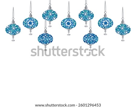It is blue turkish lamps frame. 