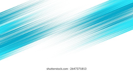 Blue turquoise brush stroke isolated on white background. Blue abstract stroke.eps10