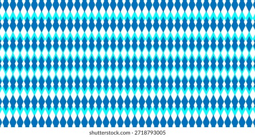 Fondo geométrico inconsútil azul y turquesa del patrón del diamante
