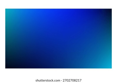 Blue Turquoise Gradient Background Abstract Dark Ocean Glow Blur Vignette Design
