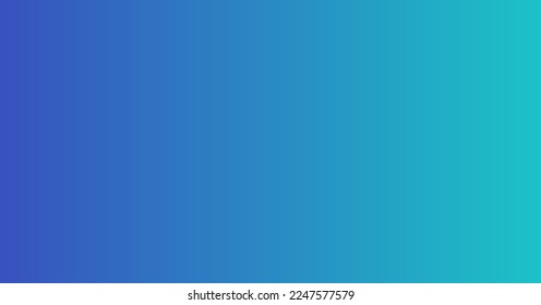 Banner de fondo de degradado azul turquesa. Ilustración vectorial.