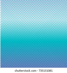 Blue turquoise purple dotted background. Halftone background. Vector illustration
