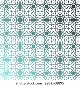 Blue turquoise seamless textured pattern Islamic background