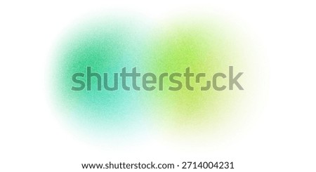 Blue turquoise teal lime green yellow white abstract background. Light bright neon electric metal. Rough grain noise. Gradient ombre color. Spot stain oval circle. Liquid water explosion splash.