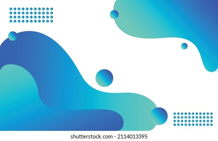 
Blue and turquoise-green fluid abstract background