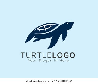 Blue Turtle logo, tortoise logo
