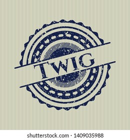 Blue Twig distressed rubber texture