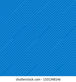Blue two tone chevron stripe pattern seamless abstract vector.