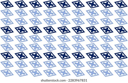 blauer Diamantblock mit zwei Tönen und durchlaufendes, nahtloses Muster, mehrmaliges Bilddesign für den Stoffdruck