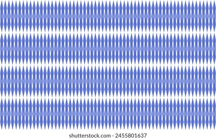 Blue two tone white and blue diamond horizontal row strip repeat pattern, replete image, block design for fabric printing