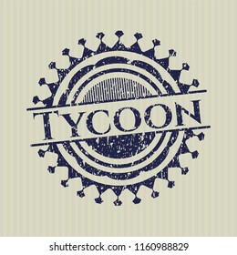 Blue Tycoon distressed with rubber seal texture