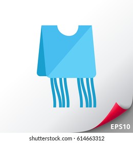 Blue tzitzit garment icon