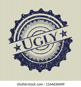 Blue Ugly distress rubber texture