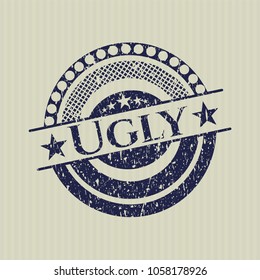 Blue Ugly rubber grunge texture stamp