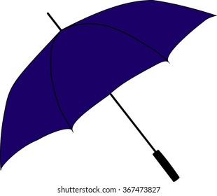 blue umbrella